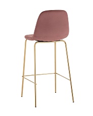 Барный стул Stool Group Валенсия SN велюр пыльно-розовый золотые ножки OS-001B HLR-44 gl 4