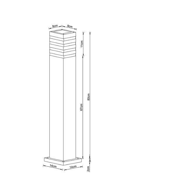 Уличный светильник Arte Lamp Heather A4418PA-1BK Фото № 2
