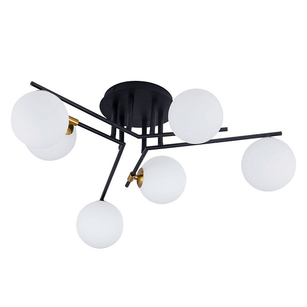 Потолочная люстра Arte Lamp Gemini A2243PL-6BK Фото № 1