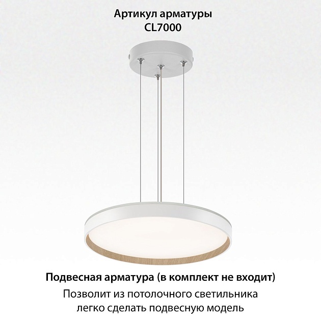 Потолочный светодиодный светильник Citilux Etalon CL750400R Фото № 3
