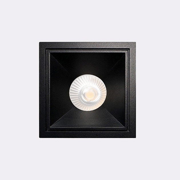 Встраиваемый светодиодный светильник Italline IT06-6020 black 4000K Фото № 1