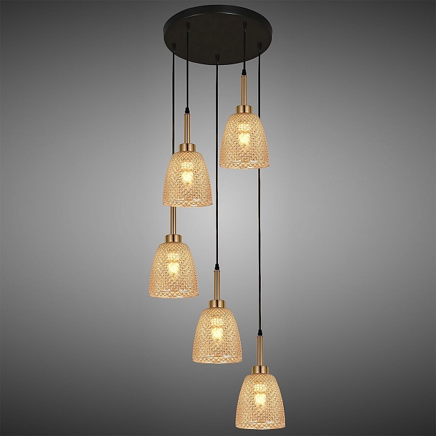 Подвесная люстра Reluce 09011-0.9-05 Amber Фото № 3