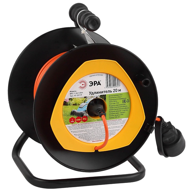 Удлинитель силовой ЭРА RPx-1-2x1-20m Б0046832 Фото № 1