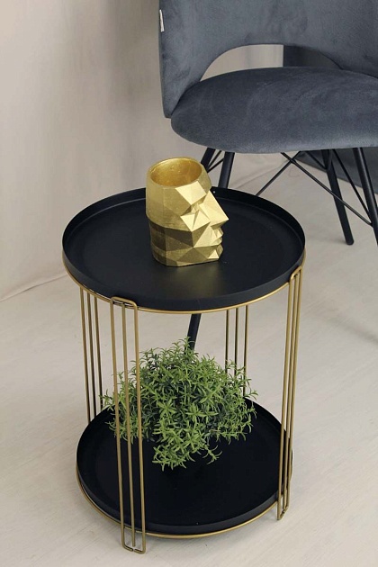 Журнальный стол Sheffilton SHT-CT31 золото/черный муар 3097499202 изображение 6 Журнальный стол Sheffilton SHT-CT31 золото/черный муар 3097499202 Фото № 6