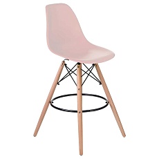 Стул барный DOBRIN DSW BAR (ножки светлый бук, цвет сиденья светло-розовый (PK-02)) 638GPP-LMZL DSW BAR 2