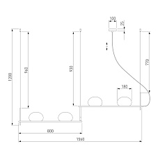 Подвесной светильник Eurosvet Stair 70145/4 белый 2