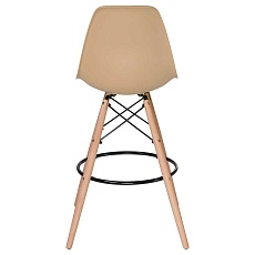 Стул барный DOBRIN DSW BAR (ножки светлый бук, цвет сиденья бежевый (GR-03)) 638GPP-LMZL DSW BAR 1