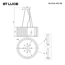 Подвесная люстра ST Luce Delight SL1516.303.08 1