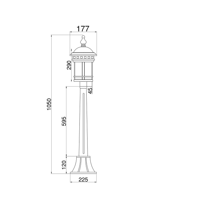 Уличный светильник Maytoni Salamanca O031FL-01BR Фото № 3