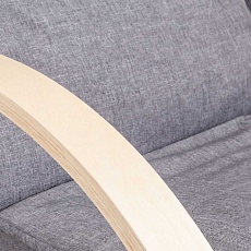 Кресло-качалка AksHome Grand серый ткань 72150 3