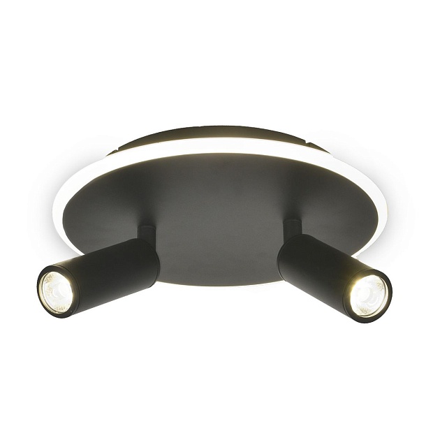 Потолочный светодиодный светильник Escada 20046SMA/02LED BK Фото № 4