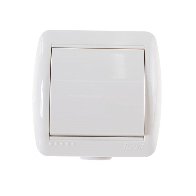 Выключатель Lezard Nata кремовый 710-0300-100 Фото № 1