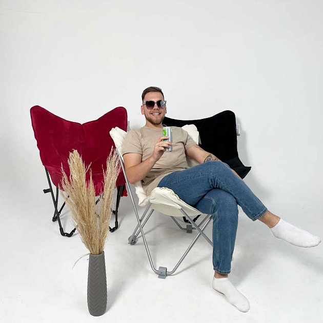 Складной стул AksHome Maggy красный, ткань 86924 Фото № 4