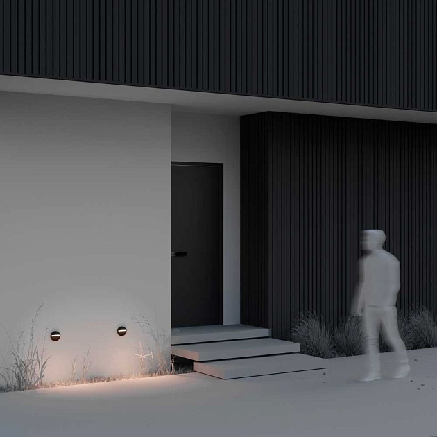 Уличный настенный светодиодный светильник Maytoni Mane O046SL-L3B3K Фото № 8