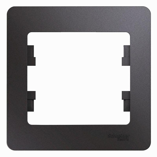 Рамка 1-постовая Systeme Electric Glossa графит GSL001301 Фото № 1