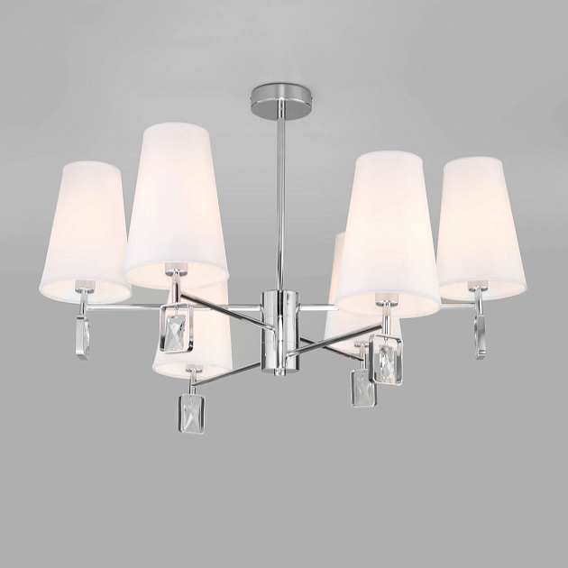 Потолочная люстра Eurosvet Milazzo 60137/6 хром изображение 1 Потолочная люстра Eurosvet Milazzo 60137/6 хром Фото № 1