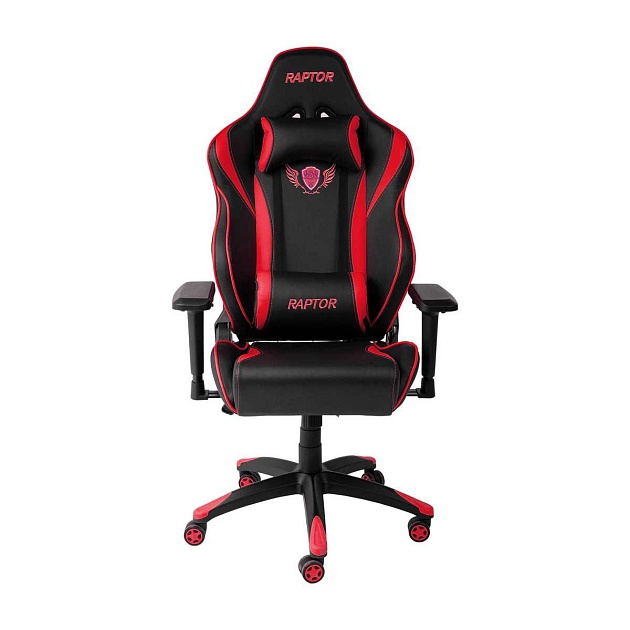 Игровое кресло AksHome Raptor красный + черный, экокожа 45721 Фото № 5
