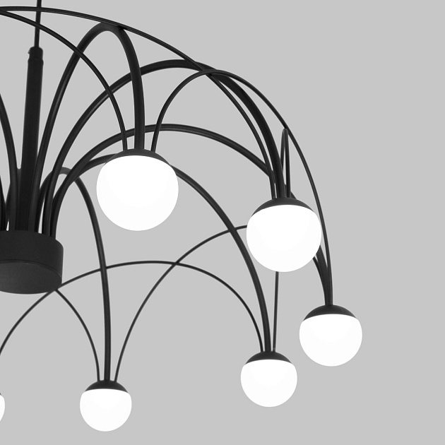 Подвесная светодиодная люстра Eurosvet Ragno 90034/10 LED черный Фото № 2