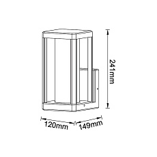 Уличный настенный светильник Mantra Nevada 8897 1