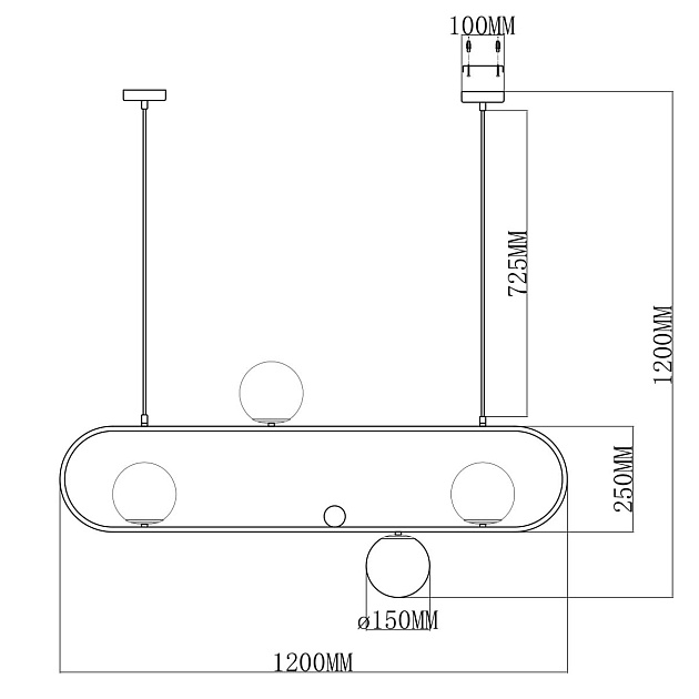 Подвесная люстра Moderli Miya V6031-4P изображение 2 Подвесная люстра Moderli Miya V6031-4P Фото № 2