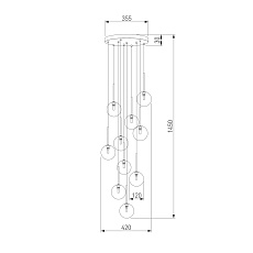 Подвесная люстра TK Lighting 5944 Nilos 1
