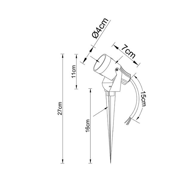 Ландшафтный светодиодный светильник Arte Lamp Elsie A4705IN-1BK изображение 2 Ландшафтный светодиодный светильник Arte Lamp Elsie A4705IN-1BK Фото № 2