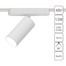 Трековый светодиодный светильник Arte Lamp Rapid A2958PL-1WH 1