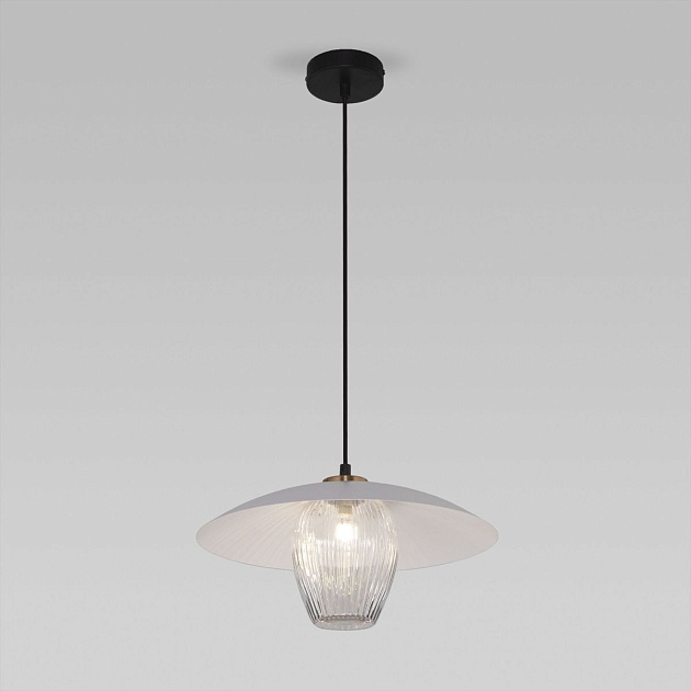 Подвесной светильник Eurosvet Kamari 50259/1 белый/прозрачный Фото № 1