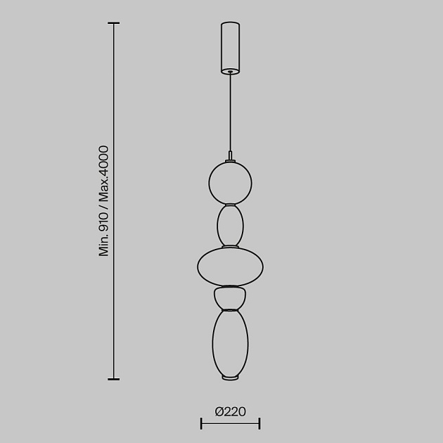 Подвесной светодиодный светильник Maytoni Adore MOD297PL-L24BS3K1 Фото № 6