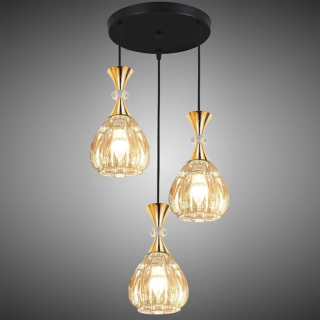 Подвесная люстра Reluce 09015-0.9-03 Amber Фото № 3