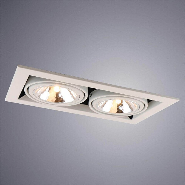 Встраиваемый светильник Arte Lamp Cardani Semplice A5949PL-2WH изображение 2 Встраиваемый светильник Arte Lamp Cardani Semplice A5949PL-2WH Фото № 2