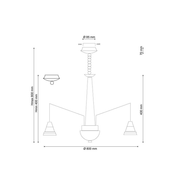 Подвесная люстра Lucia Tucci Natura 066.8 LED изображение 2 Подвесная люстра Lucia Tucci Natura 066.8 LED Фото № 2