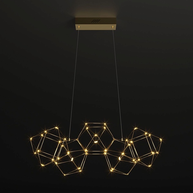 Подвесной светодиодный светильник Eurosvet Uma 90168/5 медь Фото № 3