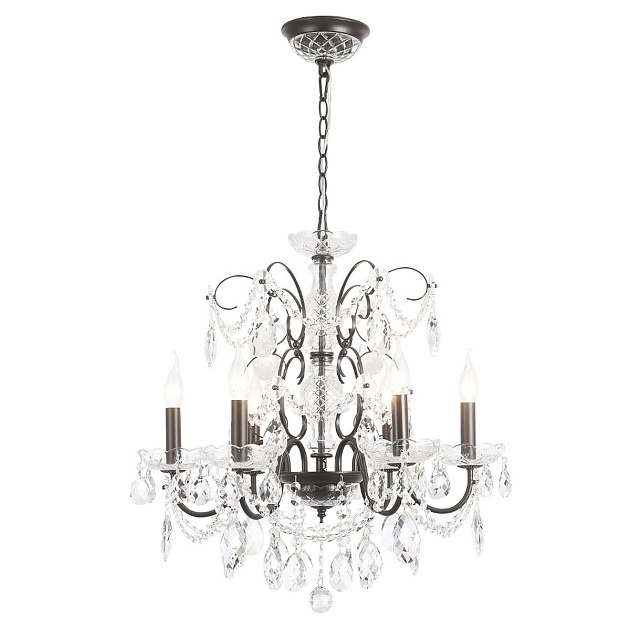 Подвесная люстра Crystal Lux Odelis SP6 Brown Фото № 6