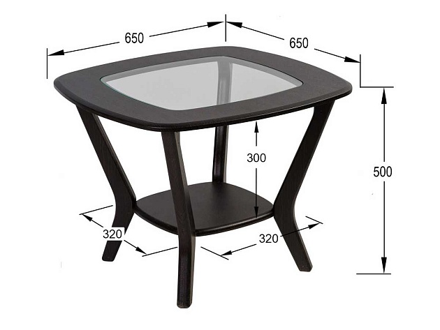 Журнальный стол Мебелик Мельбурн 000584 Фото № 3