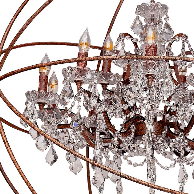 Подвесная люстра Loft IT Foucaults Orb Crystal Loft1897/15 Фото № 3