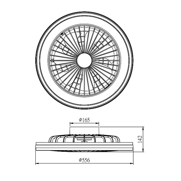 Потолочная светодиодная люстра-вентилятор Mantra Gamer 7861 Фото № 2