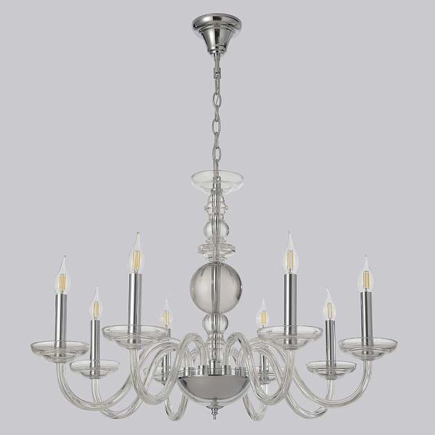 Подвесная люстра Crystal Lux ARABESQUE SP8 CHROME изображение 4 Подвесная люстра Crystal Lux ARABESQUE SP8 CHROME Фото № 4