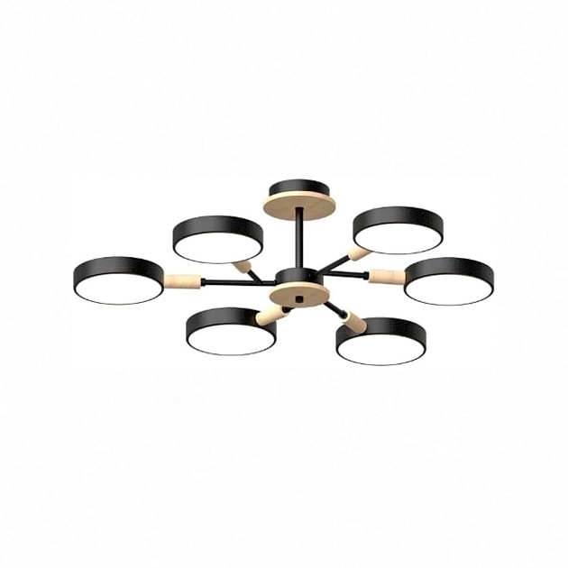 Потолочный cветильник LED4U L3218-740 BK изображение 1 Потолочный cветильник LED4U L3218-740 BK Фото № 1