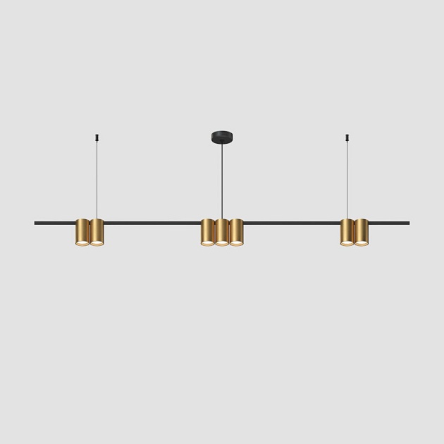 Подвесная люстра Denkirs Orbit DK4063-BK+SG Фото № 1