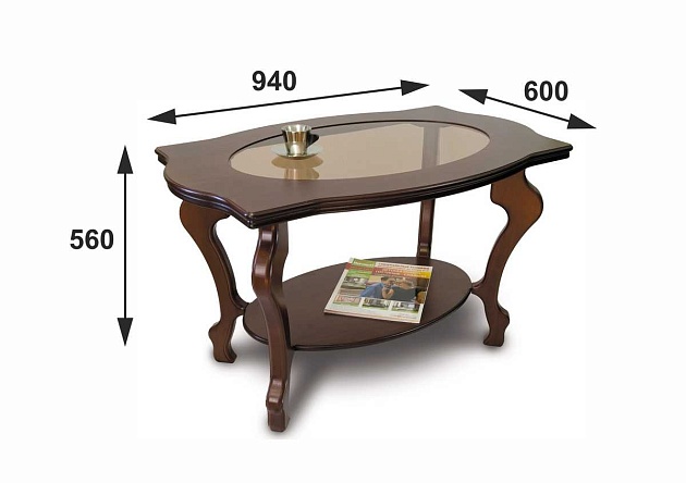 Журнальный стол Мебелик Берже 1С 001498 Фото № 3