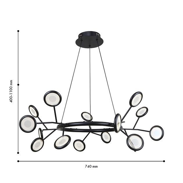 Подвесная светодиодная люстра F-Promo Mugs 4252-15P Фото № 2