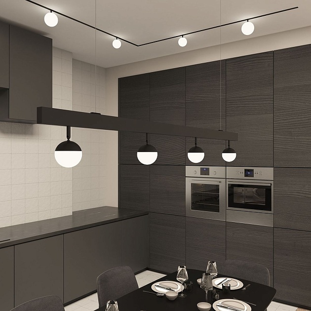 Трековый светодиодный светильник Denkirs Smart Moon DK8050-BK Фото № 3