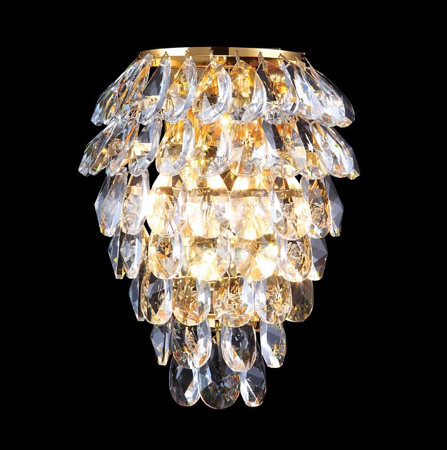 Настенный светильник Crystal Lux Charme AP3 Gold/Transparent изображение 1 Настенный светильник Crystal Lux Charme AP3 Gold/Transparent Фото № 1