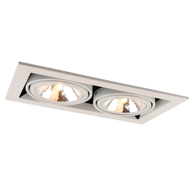Встраиваемый светильник Arte Lamp Cardani Semplice A5949PL-2WH изображение 1 Встраиваемый светильник Arte Lamp Cardani Semplice A5949PL-2WH Фото № 1