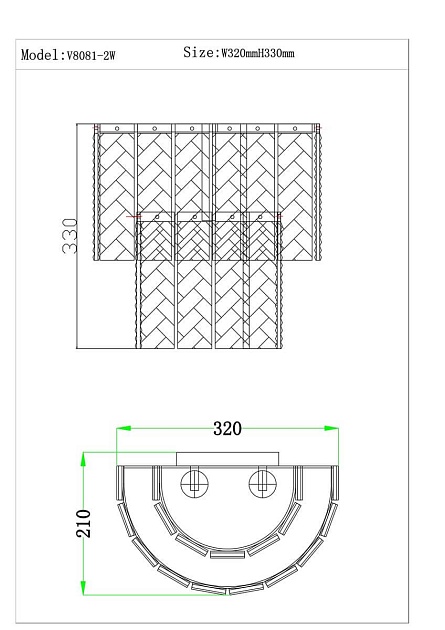 Настенный светильник Moderli Alberto V8081-2W Фото № 2