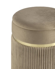 Пуф Stool Group Миранда с ящиком велюр бежевый 19B352VA-8167-7 3