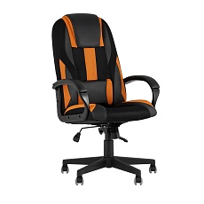 Игровое кресло TopChairs ST-Cyber 9 черный/оранжевый текстиль/экокожа ST-Cyber 9 ORANGE