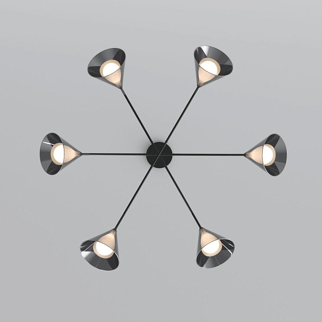 Подвесной светильник Eurosvet Enigma 70161/6 черный Фото № 3