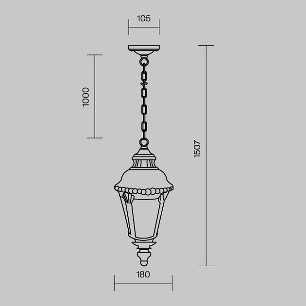 Уличный подвесной светильник Maytoni Goiri O029PL-01BZ изображение 2 Уличный подвесной светильник Maytoni Goiri O029PL-01BZ Фото № 2